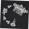 Angoily Charming Bridal Hair Comb Crystal Rhinestones Elegant Wedding Hair Accessories for Brides and Bridesmaids Alloy Clip Pin for Special Occasions view 3