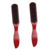 minkissy 2pcs Solid Wood Brush for Men's Beard Styling Pig Bristle Hair Brush for Beard Cleaning Professional Barber Tool view 1