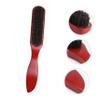 minkissy 2pcs Solid Wood Brush for Men's Beard Styling Pig Bristle Hair Brush for Beard Cleaning Professional Barber Tool view 2