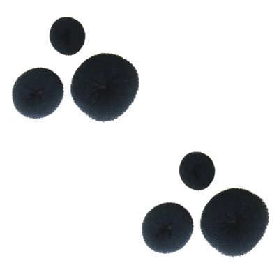 DOITOOL 2sets Hair Donut Bun Maker Sponge Styling Accessories Boys and Girls Adults Odorless Neat Tidy 3pcs*2
