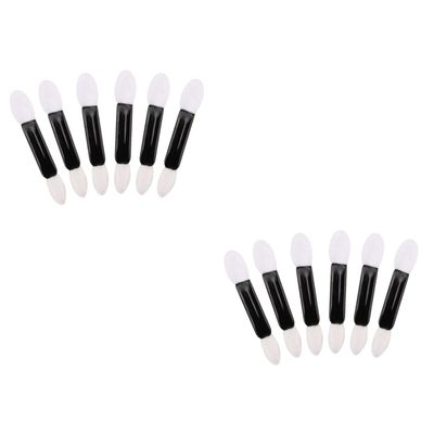 Housoutil 100pcs Double-ended Disposable Eyeshadow Brush Soft Sponge Tipped Applicators for Precision Makeup Application for Women Eye Looks Versatile Eye Shadow Tools