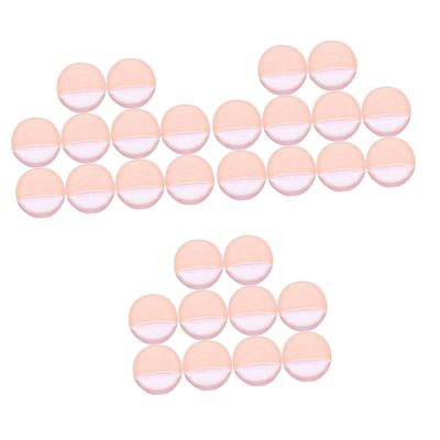 DOITOOL 30pcs Soft Makeup Powder Puff Comfortable Velour Cosmetic Applicators for Loose Powder Foundation Blush for Women Makeup Routine