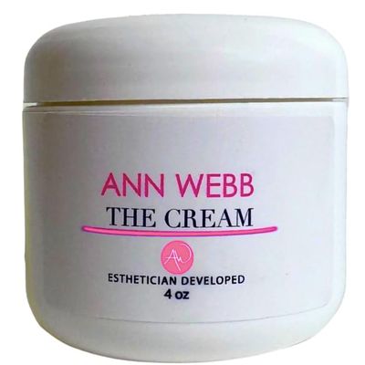 Ann Webb Unscented The Cream - Fragrance Free Thick Face & Body Lotion for Creapy Skin Dry Skin Non-Greasy Cream to add moisture for all skin types (4oz)