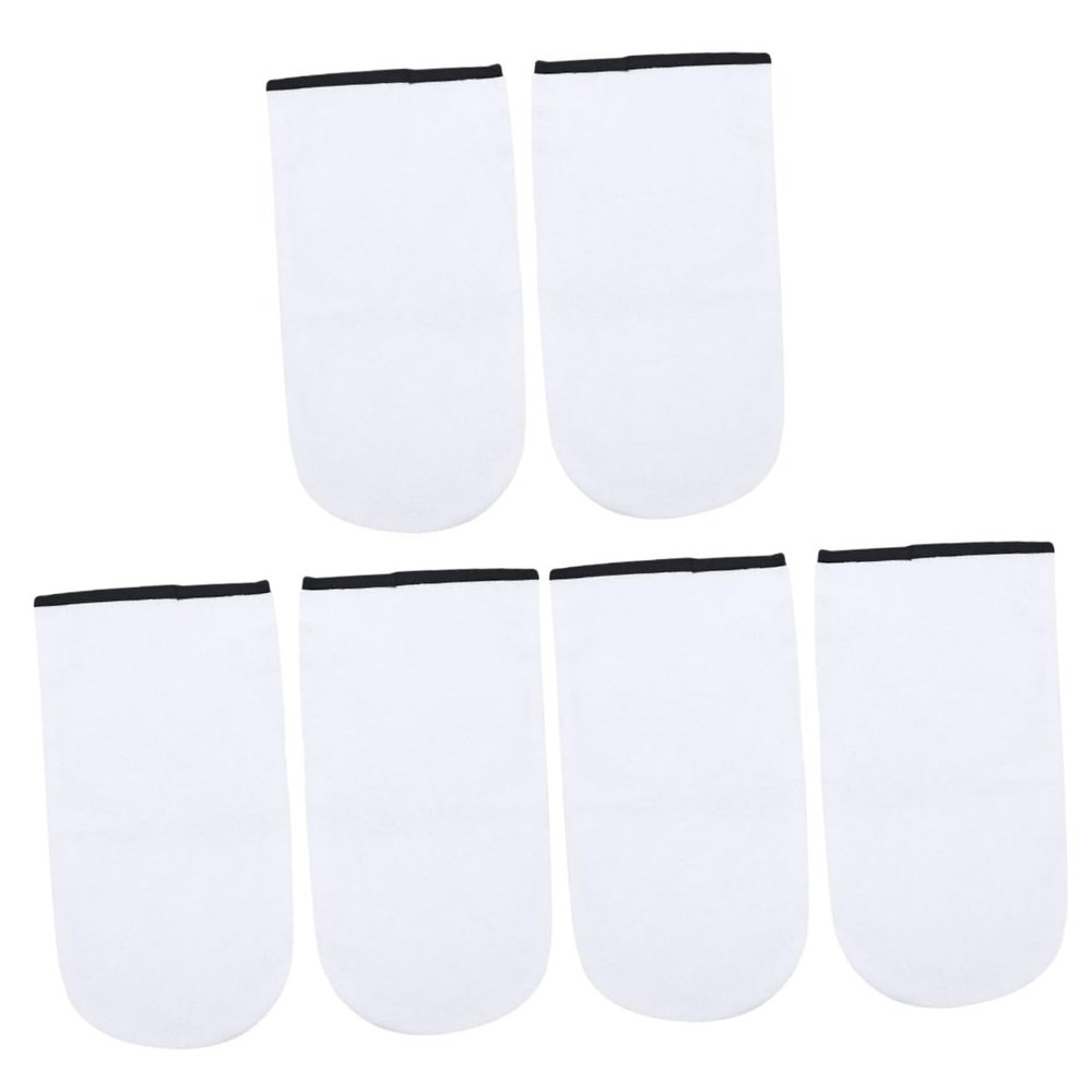 FRCOLOR 6pairs Paraffin Wax Gloves for Treatment Deep Moisturizing Mittens for Heat Therapy and Wax Baths Soft and Blend for Dry Hands Care