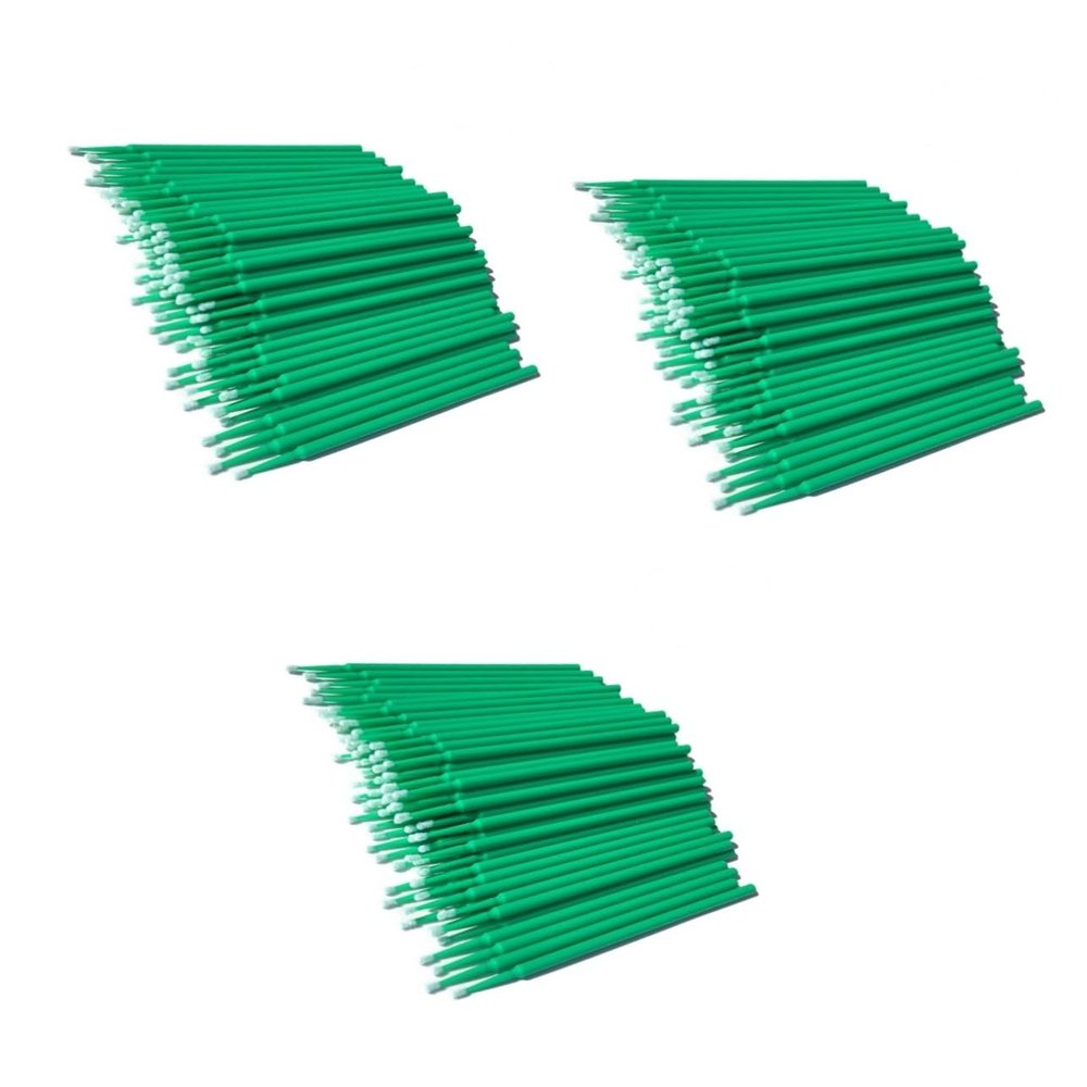 FRCOLOR 300pcs Eyelash Extension Cotton Swabs Micro Applicator Brush Disposable Lash Brush for Extensions Clean Sanitary Makeup Tools
