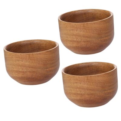 FRCOLOR 3pcs Shaving Butter for Men Shaving Soap Bowl Men Shave Soap Wooden for Home Use