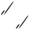 FRCOLOR 2pcs Dicephalous Lip Brushes Dual-ended Makeup Applicator for Lip Gloss and Lipstick Black for Precision Application and Uniform Color Portable Makeup Tool view 1