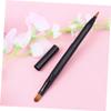 FRCOLOR 2pcs Dicephalous Lip Brushes Dual-ended Makeup Applicator for Lip Gloss and Lipstick Black for Precision Application and Uniform Color Portable Makeup Tool view 4