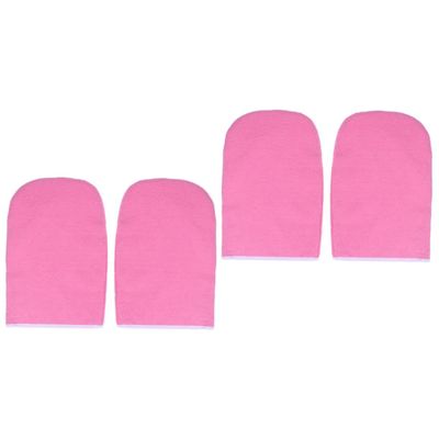 FRCOLOR 2pairs Paraffin Wax Gloves for Hand Therapy Insulated Mitts for Soft Smooth Liner for Nourishing Dry Skin and Heat Retention