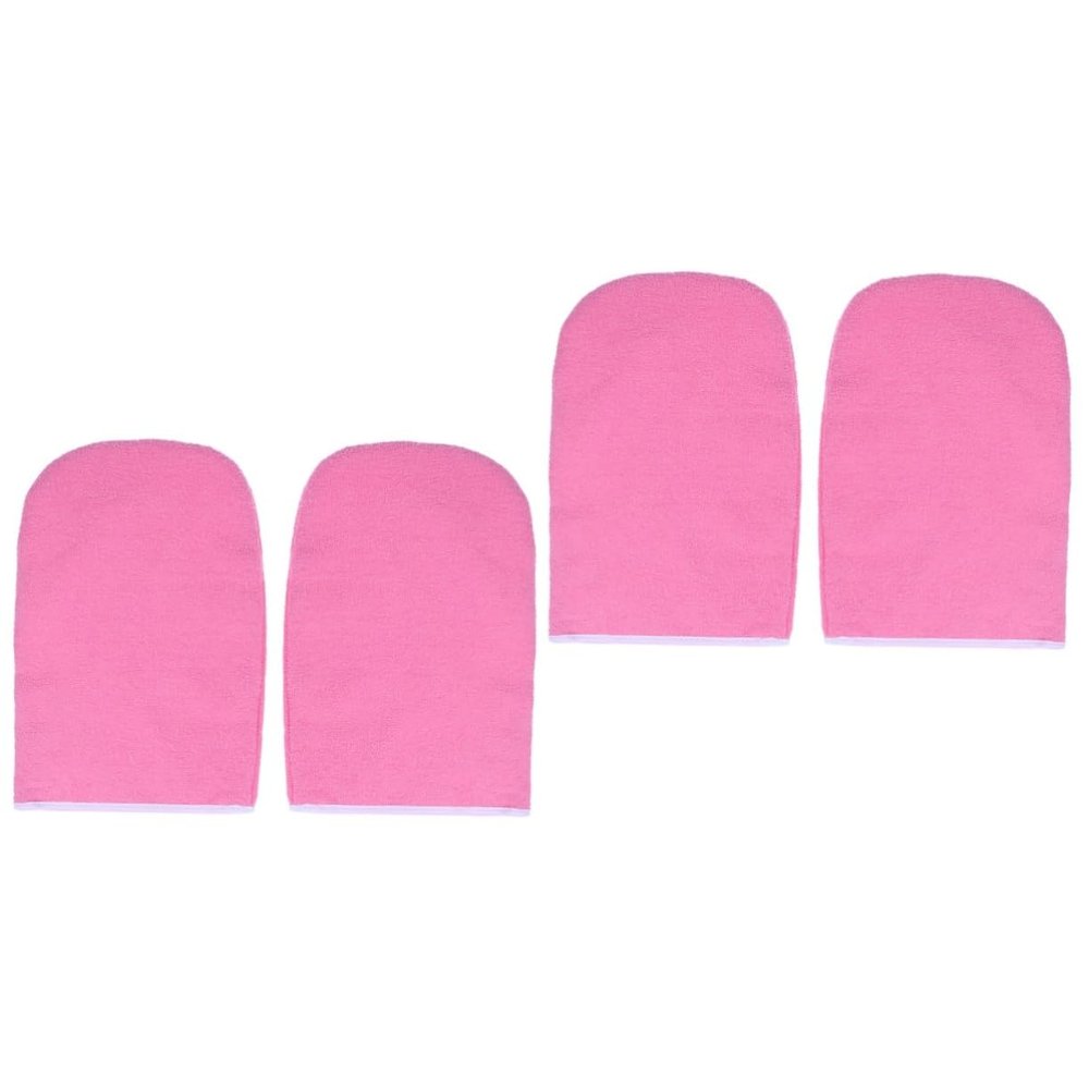 FRCOLOR 2pairs Paraffin Wax Gloves for Hand Therapy Insulated Mitts for Soft Smooth Liner for Nourishing Dry Skin and Heat Retention