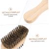 minkissy 2pcs Multi-function Beard Brush Dual-sided Shredded Hair Oil Grooming Tool for Men Premium Bristle Design for Barbers Home Use view 2
