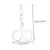 minkissy 4pcs Professional Eyebrow Nose Hair Trimmer Scissors Grooming Tools Round Edges for Clean Shave view 4