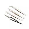 minkissy 12pcs Professional Steel Tweezers Set Multifunctional Eyelash Tweezers Kit Double-ended Nail Art for Craft and Manicure view 2