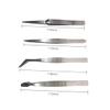minkissy 12pcs Professional Steel Tweezers Set Multifunctional Eyelash Tweezers Kit Double-ended Nail Art for Craft and Manicure view 3