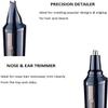 WEedsy Nose and Ear Hair Trimmer  Painless Precision Tool with Rechargeable Battery, Wet/Dry, IPX7 Waterproof for Easy Cleansing Dual Edge Blades Electric Nose Trimmer Clippers view 2