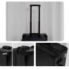Large Makeup Train Case With Mirror And Lights, Professional Artist Cosmetic Travel Organizer Box Aluminum Makeup Case Salon Station With Stand Rolling Lighted Makeup Vanity Station (Silvery) ( Color view 3