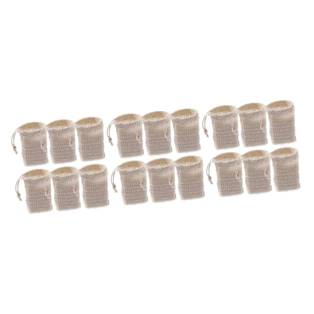 balacoo 18pcs Soap Bar Bags Portable Mesh for Travel for Bathing Foaming Fragrance for Family Use