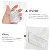 Angoily 18 Pcs High Transparent Eyelash Box Suitcase Glitter Containers False Eyelash Organizer Hard Box view 3