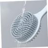 Angoily 2pcs Long Handle Bath Brush Shower Brush Back Skin Scrubber Exfoliating Body Scrubber for Lower Limb Reach view 3