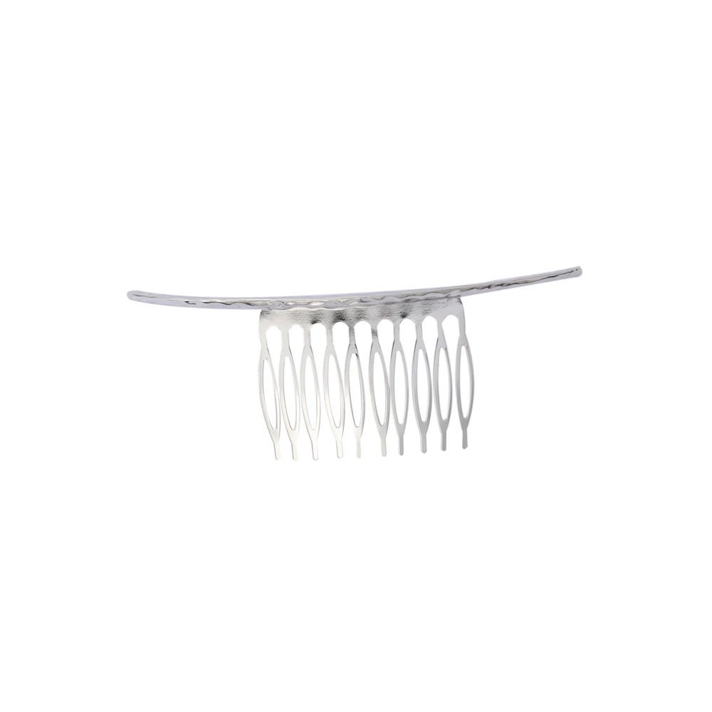 Housoutil Classic Design Hair Comb Women Girls Ladies Hair Clip Band Silver Side Combs for Women