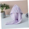 Angoily 3pcs Simple Coral Hair Drying Towel Drying Cap for Absorbing Wet Hair Lightweight and Portable for Home and Travel Use Light view 2