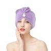 Angoily 3pcs Quick Dry Hair Turban Super Absorbent Drying Cap for Hair Fast Drying Bath Towel Unique Buckle Design for Spa and Face Cleaning view 3