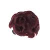 Angoily 3pcs Flower Design Synthetic Hair Updo Bun Clip for Women Easy to Use Jaw Clip Chignon Fixator Wine for Adding Volume and Fullness to Hair Styles view 3