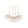 Angoily 2pcs Elegant Pearl Bridal Hairpin Rhinestone Side Combs for Women Wedding Hair Comb view 1