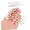 Angoily 2pcs Elegant Pearl Bridal Hairpin Rhinestone Side Combs for Women Wedding Hair Comb view 4