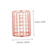 Angoily Iron Makeup Brush Storage Box Desktop Storage Case Multi-purpose Organizer for Home Office view 2