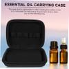 Angoily 2pcs Roller Bottle Storage Pouch Eva Travel Case for Holders Portable Organizer for Bottle Display Black Design view 3