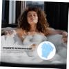 Angoily 6pairs Exfoliating Bath Gloves Five Finger Scrubber Mitts for Men and Women Soft and Stretchy Design for Spa Shower and Sauna Blue view 4