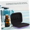Angoily 3pcs Portable Storage Case Compact Organizer for Travel Uv and Safe Storage of Essential Oils and Roller Bottles Eva Makeup Pouch view 2
