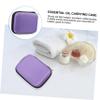 Angoily 3pcs Portable Storage Case Compact Organizer for Travel Uv and Safe Storage of Essential Oils and Roller Bottles Eva Makeup Pouch view 4