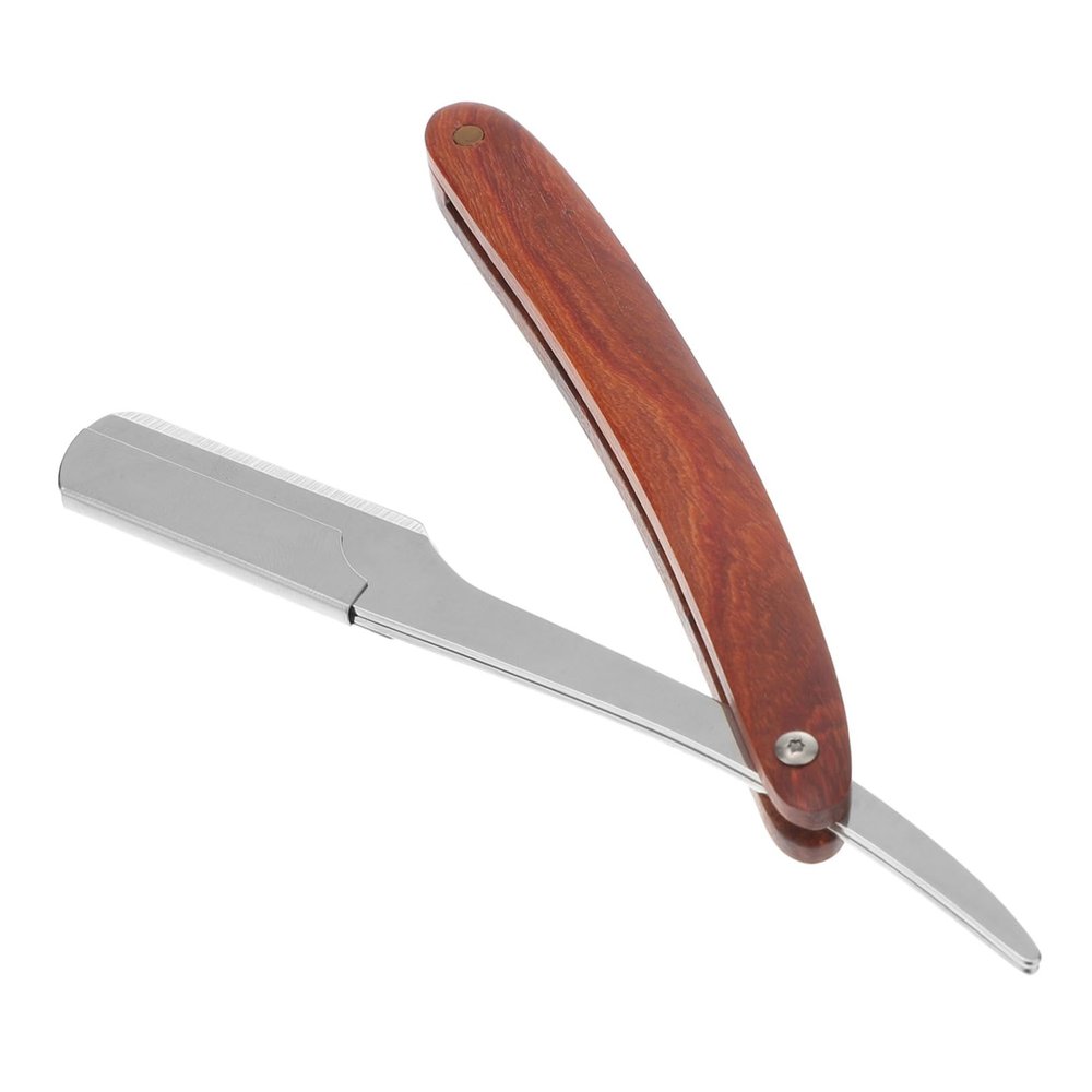 Housoutil 3pcs Stainless Steel Shaving Razor Barber Shaver Razors Men Straight Razor