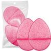 2 Pack Facial Sponge for Daily Deep Cleansing and Exfoliating, Facial Sponges for Washing Face, Reusable Makeup Remover Exfoliating Pads (Pink) view 1