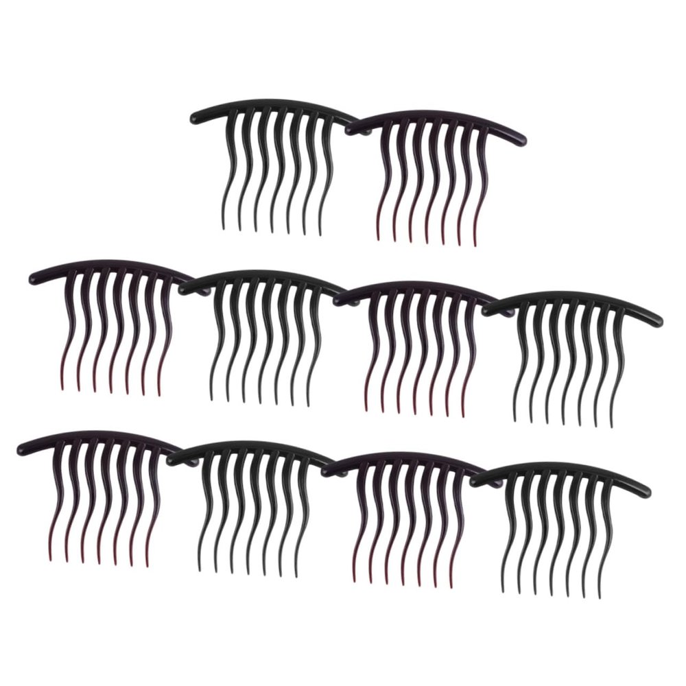 Beaupretty 10pcs Wavy Tooth Hair Combs Hair Styling Tools for Women for Bridal and Everyday Use Lightweight and Comfortable and Colors