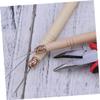 Housoutil Hair Extensions Accessories Tools Complete Tool Kit Hair Extension Tool Set Pliers Needles for Micro Ring Installati view 4