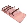 2 Pcs Roll Makeup Storage Bag Travel Rolling Box Care, Pink, 22X19X4CM view 1