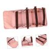 2 Pcs Roll Makeup Storage Bag Travel Rolling Box Care, Pink, 22X19X4CM view 2