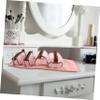 2 Pcs Roll Makeup Storage Bag Travel Rolling Box Care, Pink, 22X19X4CM view 3