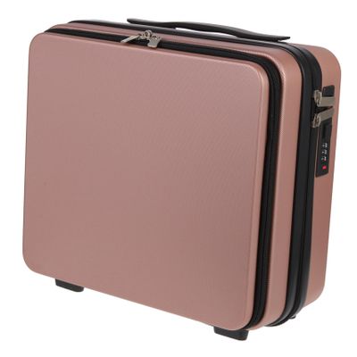 Housoutil Multi-purpose Handheld Cosmetic Storage Suitcase for Women Portable Makeup Case Stylish for Travel and Daily Use and Wear-resistant Design
