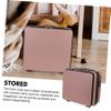 Housoutil Multi-purpose Handheld Cosmetic Storage Suitcase for Women Portable Makeup Case Stylish for Travel and Daily Use and Wear-resistant Design view 2