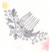 Angoily Pearl Rhinestone Wedding Hair Comb Bridal Headdress Half Updo Accessory view 2