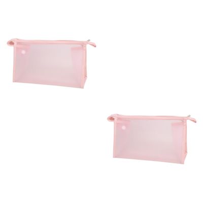 Housoutil 2pcs Multifunctional Portable Toiletry Bag Makeup Organizer for Travel for Cosmetics Accessories and Toiletries Compact