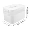 NOLITOY 1pc Box Nail Toolbox Gel Nail Polishes Travel Container Professional Fingernail Art Toolbox Makeup Tray Organizer Tool Chest Storage Container Pp Can Put White Phototherapy Machine view 2