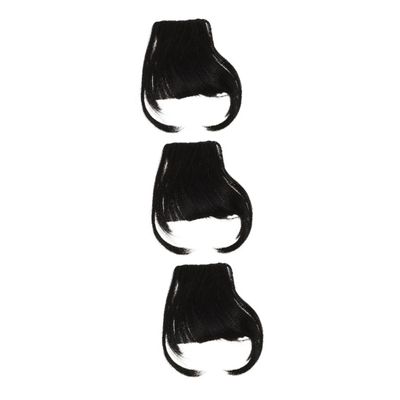 Ipetboom 3pcs Fashionable Air Bangs Hair Clip Clip Bangs for Women False Hair Stylish Daily Occasion