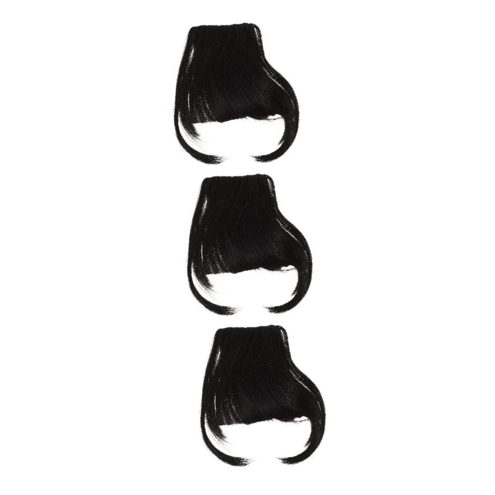 Ipetboom 3pcs Fashionable Air Bangs Hair Clip Clip Bangs for Women False Hair Stylish Daily Occasion