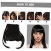 Ipetboom 3pcs Fashionable Air Bangs Hair Clip Clip Bangs for Women False Hair Stylish Daily Occasion view 2