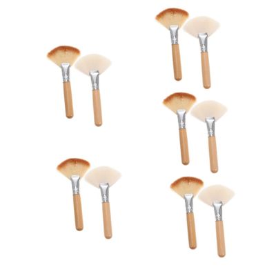 NOLITOY 10pcs Makeup Brushes Face Brush Highlighter Blush Concealer for Women Soft Hair